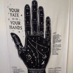 Palmistry tapestry 91in. X 132in (3ft X 4.5ft)